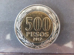 Chile 2017 $ 500 Cardinal Silva Henriquez - circulated slightly used - Picture 1 of 2