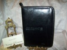 Leather Portfolio Zippered Id Slots Paper Block Pen Slot plus Other Compartments