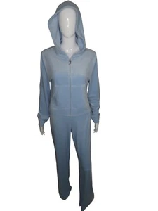 Juicy Couture Women's OG Big Bling Velour Hoodie Size L - Picture 1 of 11