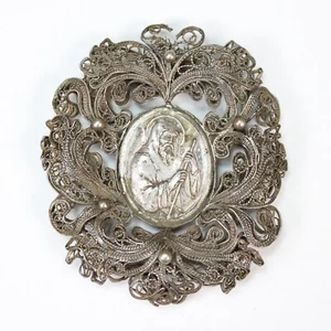 Médaille religieuse filigrane argent - Imagen 1 de 11