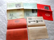 vintage leaflets catalogue Brunet Radio pick up speakers harmonie series 1935