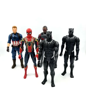 Lote de 5 figuras de acción Marvel Avengers Titan Infinity War 12" Power FX 2017 - Imagen 1 de 12