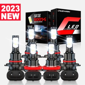 For Toyota Tundra 2007-2013 LED Headlight High-Low Beam +Fog Light bulbs - Foto 1 di 14