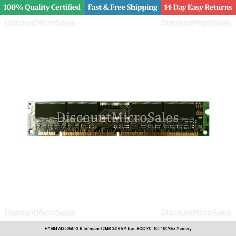 HYS64V4300GU-8-B Infineon 32MB SDRAM Non ECC PC-100 100Mhz Memory - Image 1 of 1