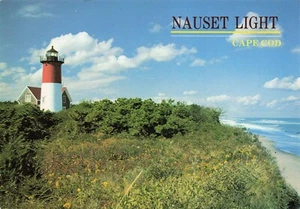 Postcard Nauset Light - Eastham, Cape Cod Massachusetts Lighthouses - Picture 1 of 2