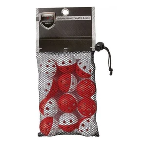 (NUEVO) Pelotas de Práctica de Golf Maxfli - Paquete de 12 Plástico de Alto Impacto Rojo y Blanco - Imagen 1 de 1