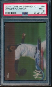 2018 Topps On Demand 3D #79 Aroldis Chapman PSA 9 Mint Card SP PR 269 - Bild 1 von 2
