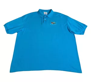 Vintage Alaska Polo Shirt XL Blue Eagle Embroidered Cotton Blend Hanes 90s Y2K - Picture 1 of 14