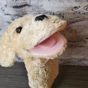 Aurora Puppy Dog Plush Hand Puppet Garth Golden Retriever 9" Stuffed Toy - Picture 1 of 8