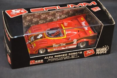 BRUMM 1/43 ALFA ROMEO 33SC12 500 KM MONZA 1977 1° VITTORIO BRAMBILLA R282 - Immagine 1 di 3