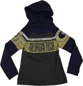 Georgia Tech Yellow Jackets Women's High Neck Pullover Hoodie XL 16/18 - Picture 1 of 1