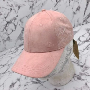 Gorra para hombre Timberland rosa gamuza embriodada nueva con etiquetas - Imagen 1 de 7