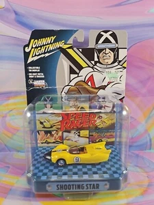 Johnny Lightning Speed Racer #9 Racer x Shooting Star Die-Cast Tin Display New - Picture 1 of 4