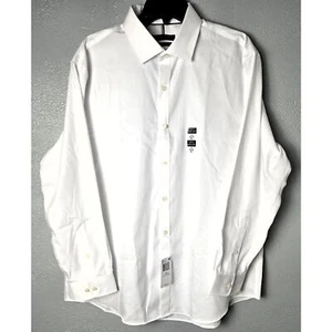 Tommy Hilfiger White Wrinkle Free 17 1/2 32/33 Slim Fit Dress Shirt XL - Picture 1 of 11