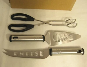 3 utensilios para servir - pinzas, cuchillo de queso, servidor de pasteles -- OFERTA - Imagen 1 de 2