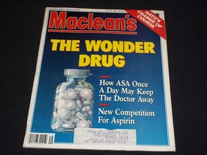 1990 JULY 16 MACLEAN'S MAGAZINE - THE WONDER DRUG COVER - L 10355 - Picture 1 of 2