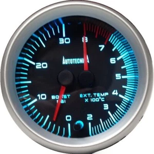 Diesel Turbo Boost & Ext Temp Gauge Black Face 60mm Cup suit Nissan Patrol GQ GU - Picture 1 of 12