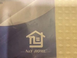 N&Y Waffel Duschvorhang Creme - Bild 1 von 9