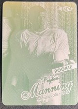 PEYTON MANNING~1998 FLEER UPTRA ROOKIE PRINTING PLATE RC #416 COLTS BRONCOS RARE