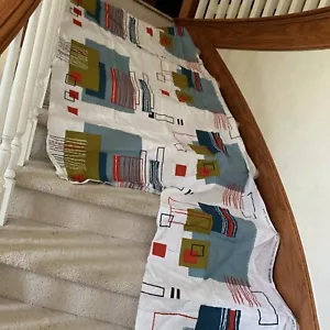 Mid Century Futuristic 1950's ATOMIC Space Age Vintage Fabric For Riverdale - Picture 1 of 13