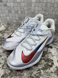 Nike Alpha Huarache Elite 4 Low MCS Baseball Cleats Mens 10.5 White FQ7724-106 - Bild 1 von 9