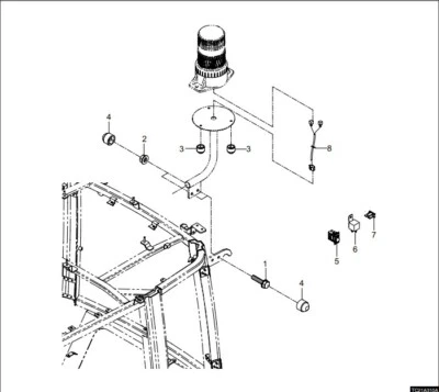 Nuevo kit de cable/interruptor de luz de baliza OEM KIOTI CKA146, para CK3510SE y CK4010SE Foto 1 de 4