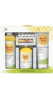 Burt’s Bees Baby Bath Kit Gift Set, 5 Pieces - Picture 1 of 1