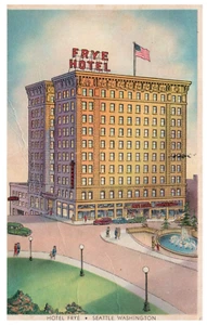 Vintage Hotel Frye, Seattle, Washington Postkarte. bpc - Bild 1 von 2