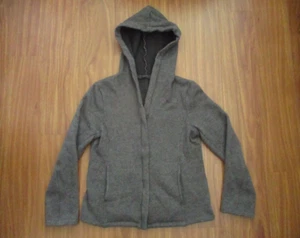 Eileen Fisher Hoodie Womens Size Small Gray Zip Long Sleeve Wool Blend Fleece S - Picture 1 of 18