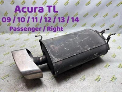 09-14 Acura TL 3.5 Exhaust Muffler PASSENGER RIGHT 2010 2011 2012 2013 2014 OEM - Image 1 of 4
