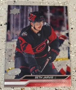 2023-24 Upper Deck Clear Cut Seth Jarvis No. 31 Hurricanes