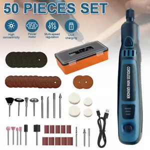 50tlg Elektrische Schleifen Mini Gravur-Stift-Schleifmaschine DIY-Werkzeuge Satz - Bild 1 von 17