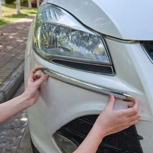4x/Set Car Exterior Accessories Guard Strips Anti-Scratch Strip Chrome Stickers - Picture 1 of 14