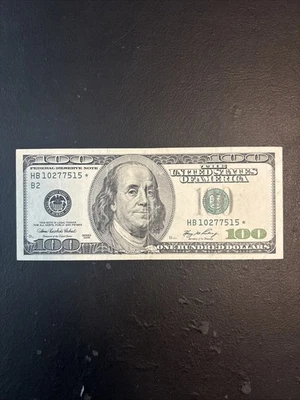 $100 bill (One Hundred Dollar Bill) - Star Note -2006 Series - Image 1 of 2