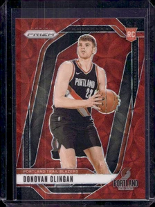 Panini Prizm 2024-25 - Donovan Clingan #221 Choice Red Prizm #01/88 (RC) - Imagen 1 de 2