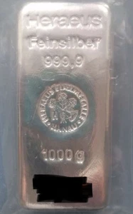 1 kg silber barren - Bild 1 von 1