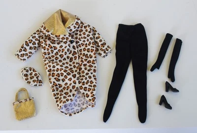 2000 Barbie Fashion Avenue Standing Ovation Leopard Coat Collection Outfit - Image 1 of 2