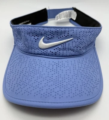 Nike Golf Visor Hat Cap Adjustable Strapback Blue Logo Design with Holes - Image 1 of 4