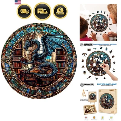 Wooden Puzzles for Adults 200 Piece Jigsaw Puzzle Problem Solving Creative Fun - Image 1 of 4