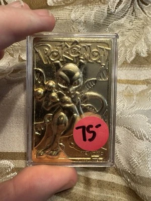 Genético Pokemon Mewtwo Burger King Happy Value Meal Chapado en Oro Juguete Sellado Foto 1 de 2