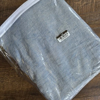 Funda nórdica Pottery Barn lino belga doble brida completa/queen cambray Foto 1 de 4