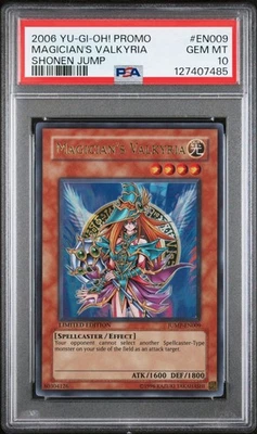 Magician’s Valkyria PSA 10 JUMP-EN009 Ultra Rare Limited Edition YUGIOH POP 39 - Image 1 of 2