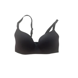 Tommy John Ultimate Comfort Second Skin Light Lined Demi Black Underwire 32D Bra - Picture 1 of 7