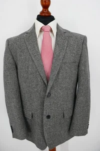 Chaqueta Rover + Lakes Donegal Tweed otoño invierno talla 26 lana virgen gris abs. Top Z - Imagen 1 de 7