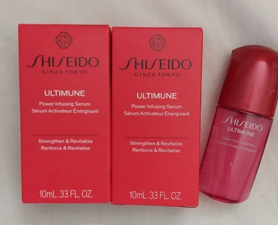 2 Shiseido Ultimune Power Infusing suero fuerza y revitalizar .33 nuevo en caja Foto 1 de 2