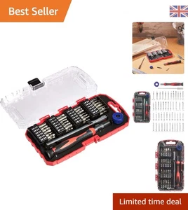 Versatile 51-Piece Screwdriver Set in Black, Red & Silver - Electronics Favorite - Picture 1 of 10