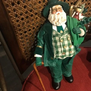 Trébol irlandés de colección Santa Claus posibles sueños tela Navidad bolso Har - Imagen 1 de 6