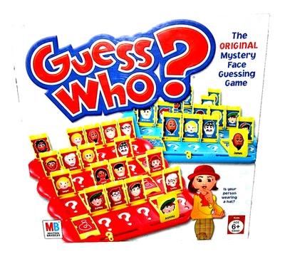 Milton Bradley 2005 GUESS WHO? Mystery Face Guessing Game COMPLETE - Image 1 of 3