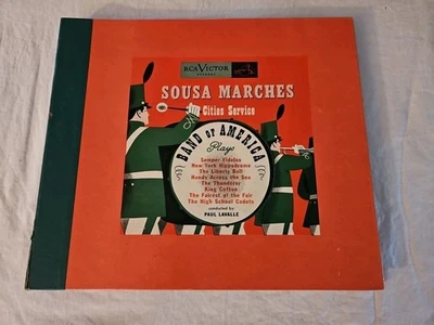 1940's Record Set Sousa Marches Cities Service 78 Rpm Victor RCA VG+ Complete - Image 1 of 4