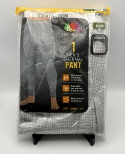 Fruit of the Loom Thermal Pants Mens 1 Pack Long Johns Choose Color and Size - Picture 1 of 11